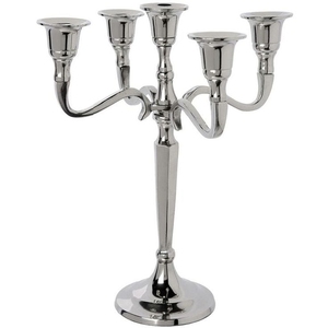 Modern Matte Black 5-Arm Metal Candelabra <b>Tall</b> Candle Holder <b>Table</b> Centerpiece for Wedding Event Decor - Product Image 3
