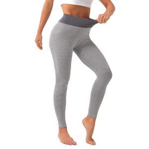 Top Fashion Breathable Knitted Gym Training Clothing Ladies Seamless High Waist Yoga <b>Running</b> Pants Workout Leggings Lightweight - Product Image 1