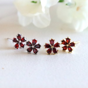 ต่างหูเพชรจำลองรูปดอกไม้ ทองคำแท้ 14K ดีไซน์สวยหรู เหมาะสำหรับงานหมั้น งานแต่งงาน งานเลี้ยง ของขวัญสำหรับผู้หญิง - Product Image 6