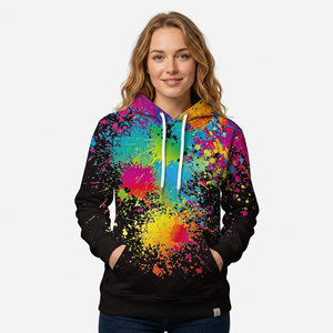 Sudadera con Capucha Colorida para Hombre, Informal, 100% Poliéster, Tejido de Punto, Corte Regular, Estilo Primavera, Sudadera con Capucha Estampada - Product Image 4