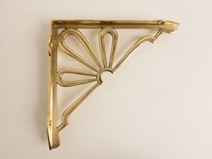 Antique Brass <b>Shelf</b> Bracket with Decorative Victorian Design for Elegant Wooden <b>Floating</b> <b>Shelf</b> Installation Projects - Product Image 2