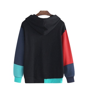 Sudaderas con capucha de Jersey para hombre al por mayor, sudaderas con capucha de algodón suave con diseño de panel personalizado - Product Image 4