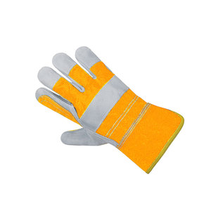 New Latest Design Wholesale Price Men Leather Working <b>Gloves</b> Men Good Quality Waterproof Leather Working <b>Gloves</b> - Product Image 3