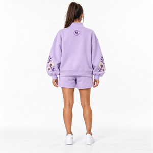 Sudadera Personalizada de Forro Polar con Cuello Alto para Hombre y Mujer, Color Rosa, con Logotipo Estampado y Bordado, 100% Algodón, Talla Grande, Ecológica - Product Image 2