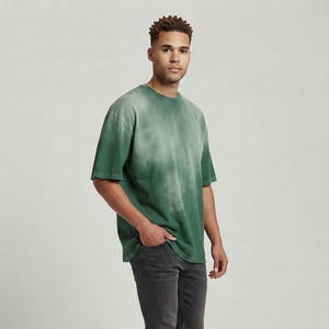 Camiseta Oversize de Algodón Pima para Hombre, 240 GSM, Estampado Personalizado, Estilo Urbano, 100% Algodón, Fabricante OEM ODM, Venta al Por Mayor - Product Image 5