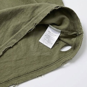 T-shirts délavés surdimensionnés en coton épais, style streetwear décontracté pour hommes - Product Image 5