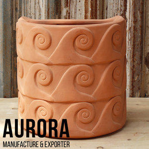Fournisseur de poteries vietnamiennes, pots en terre cuite pour plantes d'extérieur, décoration extérieure avec logo personnalisé - Product Image 2