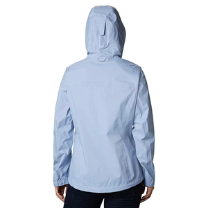 Chaqueta Impermeable con Capucha para Mujer, Talla Grande, Manga Larga, Estilo Utilitario de Invierno, Corte Regular, Estampado Sólido de Algodón - Product Image 2