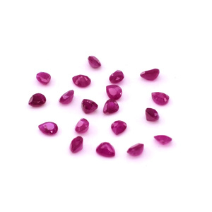 Péres de rubis naturels africains non traités, calibrés 4x6mm, pierres précieuses de rubis naturelles facettées en vrac pour la fabrication de bijoux, prêtes à l'emploi - Product Image 5