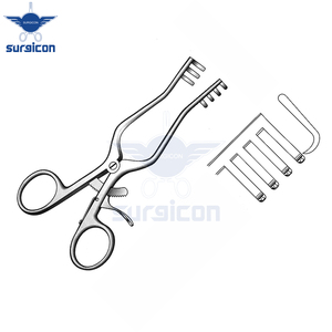 เครื่องมือผ่าตัดแบบยืดหดได้ Weitlaner ขนาด 14 ซม. 5½ นิ้ว 3x4 ฟัน ทำจากเหล็กกล้าไร้สนิมคมกริบ ใช้ซ้ำได้ - Product Image 5