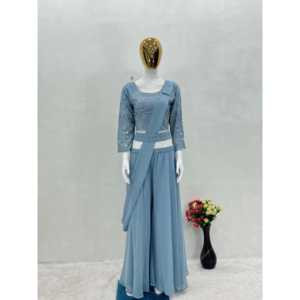 Ensemble de soirée pour femme de créateur Choli et Sharara avec belle Dupatta - Product Image 3