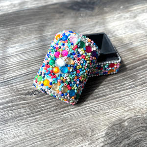 Boîte à bijoux artisanale en bois de luxe, forme carrée, pour bagues, boîte à trinkets, boîtes cadeaux personnalisées pour mariage - Product Image 6