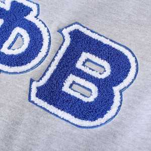 Sweat-shirt gris à col rond Zeta Phi Beta, broderie en chenille, vêtements de sororité grecque, pull unisexe en coton de qualité supérieure - Product Image 4
