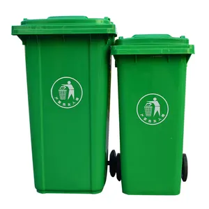 Manufacturer Wholesale Custom Cheap Price 240L Large Outdoor Waste Garbage Bin Trailer Type Trash Can