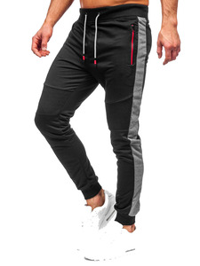 Pantalones Deportivos de Mezcla de Algodón Suave para Hombre, con Cintura Elástica, Puños en los Tobillos, Tela Transpirable, Ajuste Cómodo y Relajado para Hacer Ejercicio - Product Image 2