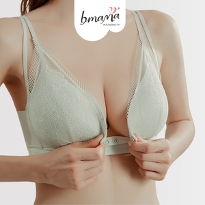 Lace Nursing <b>Bra</b> Wireless Maternity Breastfeeding <b>Bra</b> Front Button Pumping <b>Bra</b> Comfortable Pregnancy <b>Bra</b> BR2104 - Product Image 5