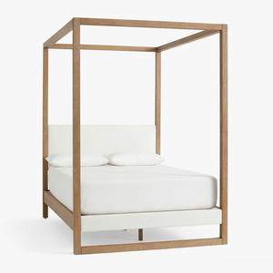 Muebles de Dormitorio Modernos de Madera Maciza de Alta Calidad, Cama con Dosel de Madera Tamaño King/Queen - Product Image 3
