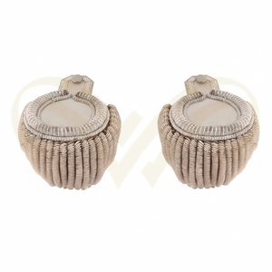 Épaulettes à franges argentées et dorées personnalisées ODM/OEM, accessoires d'uniforme pour tenues de cérémonie - Product Image 6
