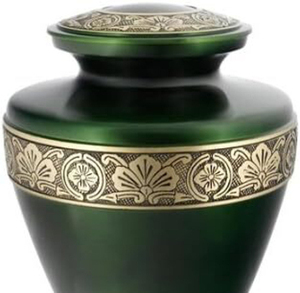 Urnes funéraires décoratives en laiton pour adultes, faites à la main, pour hommes et femmes. - Product Image 3