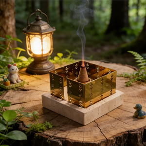 Quemador de Incienso de Mármol Natural Puro, Soporte Multiusos de Travertino para Conos, Varillas y Salvia, Decoración del Hogar - Product Image 5