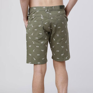 Wholesale Top Selling Men Casual Waterproof Canvas Solid Quick Dry Breathable Elastic Waist Mid Waist Pockets Beach <b>Shorts</b> - Product Image 3