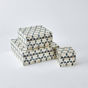 Boîte de rangement décorative en nacre de luxe, faite à la main, fournisseur en gros, pour la décoration intérieure - Product Image 4