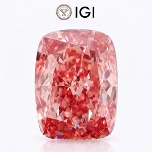 เพชรทรงคุชชั่นสีชมพูสดใส 6 กะรัต ได้รับการรับรองจาก IGI เพชรเพาะเลี้ยงในห้องปฏิบัติการที่ปรับแต่งรูปทรงได้ |   เพชรหลวม CVD VS2 |   การทำเครื่องประดับตามสั่ง - Product Image 1