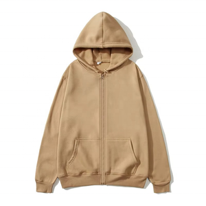 Custom Unisex Solid <b>Black</b> Pullover Fleece <b>Zipper</b>-Up <b>Hoodie</b> Winter Oversized Breathable Digital Wholesale Hooded Sweatshirt - Product Image 4