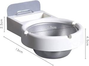 Poubelle en acier inoxydable avec couvercle, cendrier de salle de bain, décoration créative anti-mouches pour bureau, billard, maison et hôtel - Product Image 3