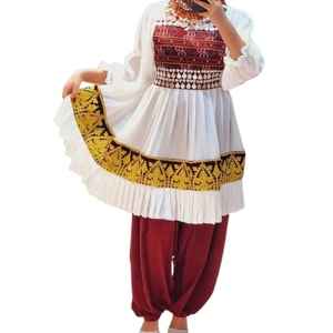 Vestidos Afganos Étnicos Kuchi Hechos a Mano, Transpirables, Bordados, para Mujer, Vestidos Largos Pashtun, Vestidos de Boda Kabul - Product Image 1
