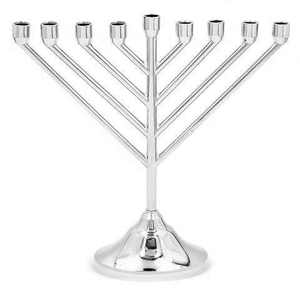 Ménorah en argent pour villas, synagogues, temples, éclairage de table, utilisation décorative, porte-bougie de Hanouka, ménorah - Product Image 4