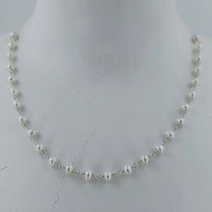 สร้อยคอมุกน้ำจืด เงินแท้ 925 เครื่องประดับทำมือ ของขวัญสำหรับเธอ - Product Image 5