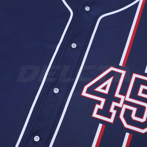Maillot de baseball à manches courtes, style nouveau, vêtements de sport, livraison directe d'usine, pour hommes - Product Image 6