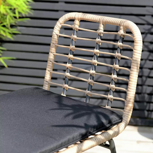 Taburete de Bar de Ratán con Asiento de Mimbre Tejido a Mano y Estructura de Hierro para Decoración de Muebles de Bar en el Hogar - Product Image 6