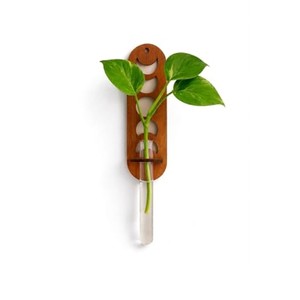 Sheesham Wood Contemporary Wall Planter & Espresso <b>Vase</b> | Handcrafted Wall Hanging | Moradabad Wholesale - Product Image 2