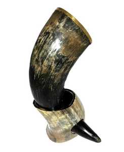Viking Real Ox Cow Horn <b>Glass</b> <b>Mug</b> Handmade India High Quality Eco-Friendly Organic Material Polished Beer Picnics <b>Travels</b> - Product Image 4