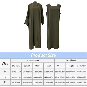 Nueva Abaya para Mujer Hecha en Pakistán, Personalizada, para Uso en Exteriores, Moda Islámica, Transpirable, Larga hasta el Tobillo, Manga Larga, Musulmana - Product Image 6