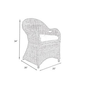 DreamCraft Chaise d'appoint en rotin tissé pour le salon Origine du Vietnam Meubles élégants et élégants - Product Image 4