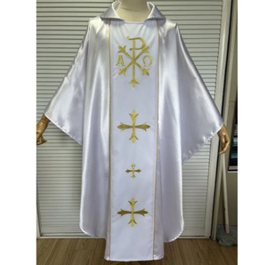 ชุดคลุมนักบวชสั่งตัดพิเศษ - ชุดนักบวชแขนยาวผู้ชาย ผ้าโพลีเอสเตอร์ คุณภาพสูง ชุดสำหรับโบสถ์ จำหน่ายส่ง - Product Image 5