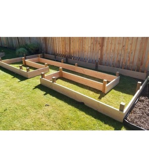 Kit de Jardinière en Bois Premium pour Légumes d'Extérieur, Bac de Jardinage Écologique en Forme de U pour Jardinage Urbain, Jardinière Surélevée en Bois - Product Image 3
