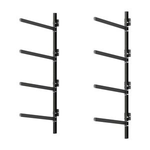 Supporto per 4 kayak resistente, capacità di carico fino a 136 kg, regolabile, da parete, per garage, capanno e molo, per interni ed esterni - Product Image 1