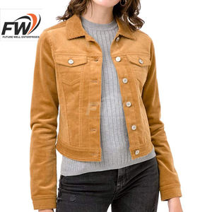 Veste en jean pour femme OEM, haute qualité, bleue, manches longues, décontractée, vestes et manteaux en denim pour femmes, grandes tailles, styles populaires - Product Image 5