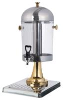 Distributeur de boissons portable de luxe en acier inoxydable pour bière, boissons froides, cocktails, rafraîchissements glacés, avec couvercle hermétique et robinet sur pied