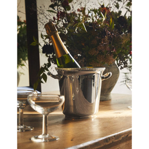Cubo de Hielo de Acero Inoxidable de Lujo en Oferta, Cubo para Vino Plateado Antiguo de Primera Calidad para Bares y Eventos de Boda - Product Image 1