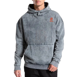 Basiques du vêtement d'hiver : Sweat-shirts à capuche effet délavé, couleur unie, 100% coton, écologiques, durables, sweat-shirt pour homme, vêtements de mode, fabriqués au Pakistan - Product Image 1