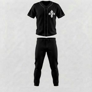 Nouvel ensemble de baseball pour hommes avec impression par sublimation, matière 100% polyester, col en V de haute qualité par RIVIAN ATLANTIC - Product Image 2