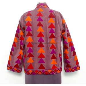 Chaqueta Bordada con Nuevo Patrón de Alta Calidad, Estilo Boho Hippie Indio para Mujer, Chaqueta para Fiesta - Product Image 5