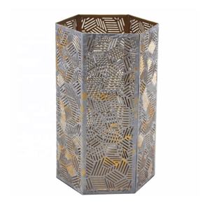 Bougeoir votif en or et argent, 20 pièces, Design de luxe moderne, pot de bougie personnalisé à la main - Product Image 1