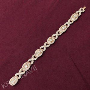 Anillo de Lujo para Mujer de 12MM con Diamantes Cultivados en Laboratorio y Moissanita, Diseño Infinito, Oro de 14K Bicolor, Estilo Hip Hop, Joyería Brillante para Fiestas y Regalos - Product Image 3