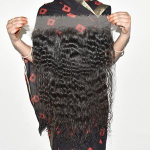 Produit Authentique de Qualité Supérieure Cheveux Naturels Indiens Remy HD Frontal Bouclés Doux et Soyeux Extensions à Trame Simple ou Double Faite à la Machine - Product Image 6